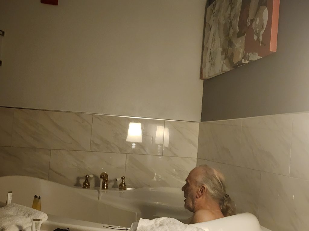End of the day soak!